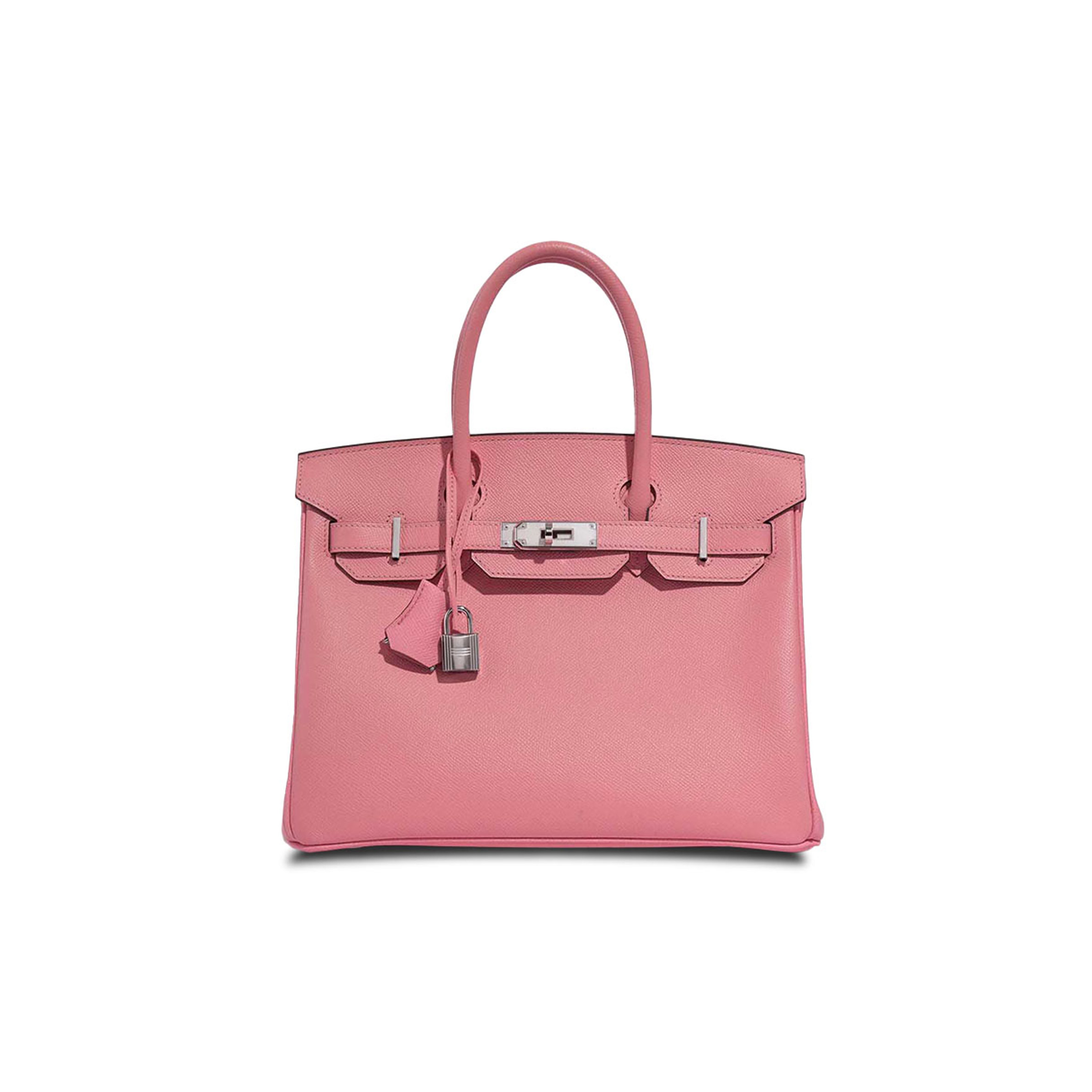 HERMÈS MASTER BIRKIN 30 ESPOM LIPSTICK POWDER SILVER BUCKLE BAG H028369CC36 (30*23*15cm)